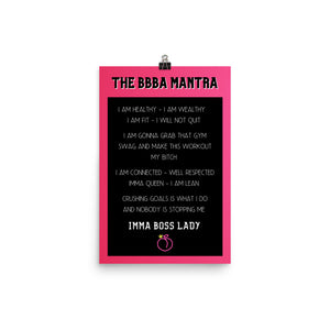 BBBA MANTRA POSTER