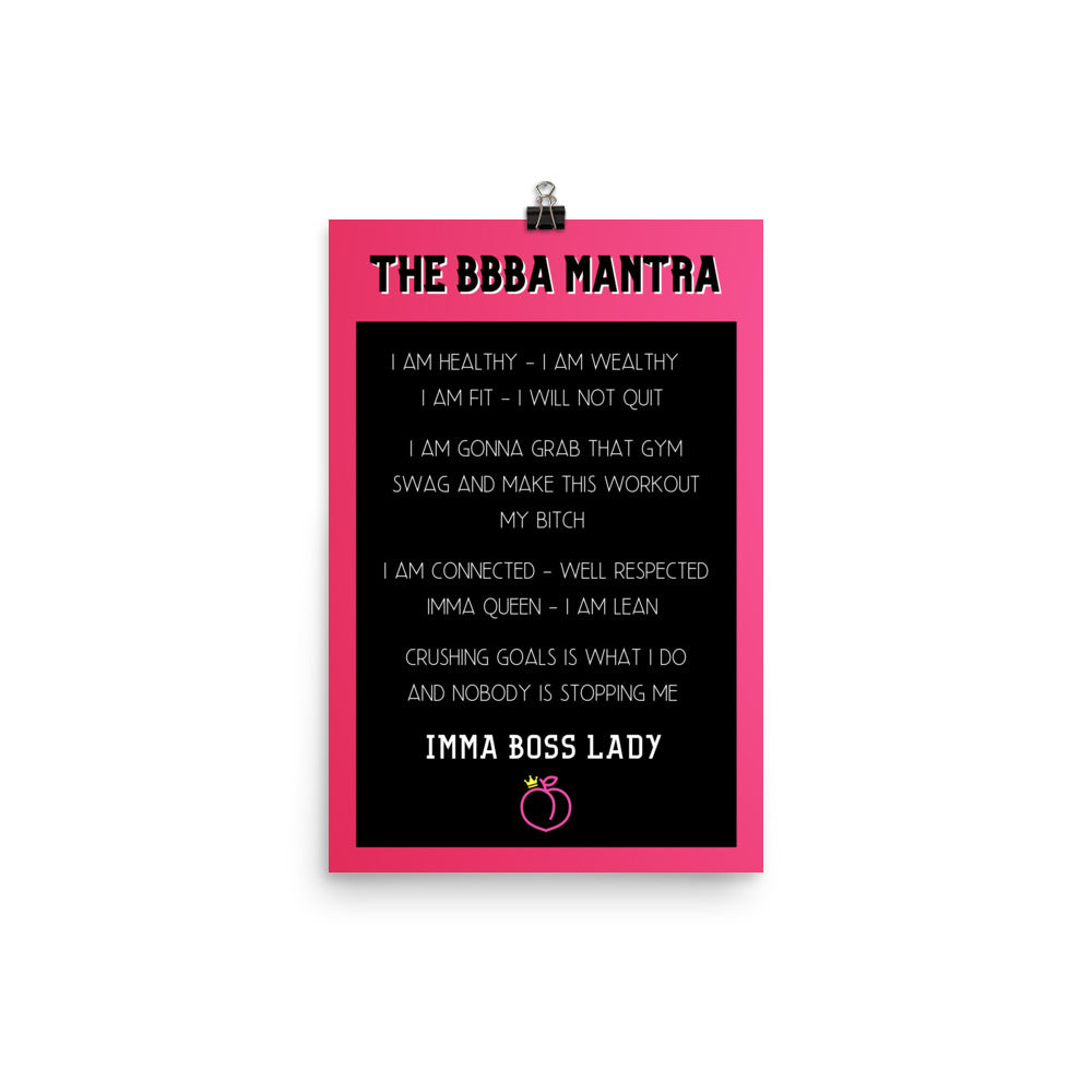 BBBA MANTRA POSTER