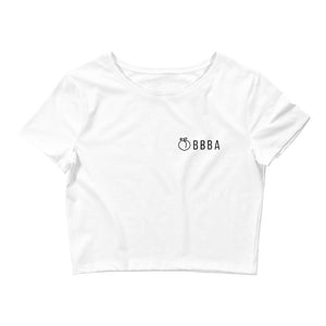 BBBA PEACE LOVE & PROTEIN CROP TEE